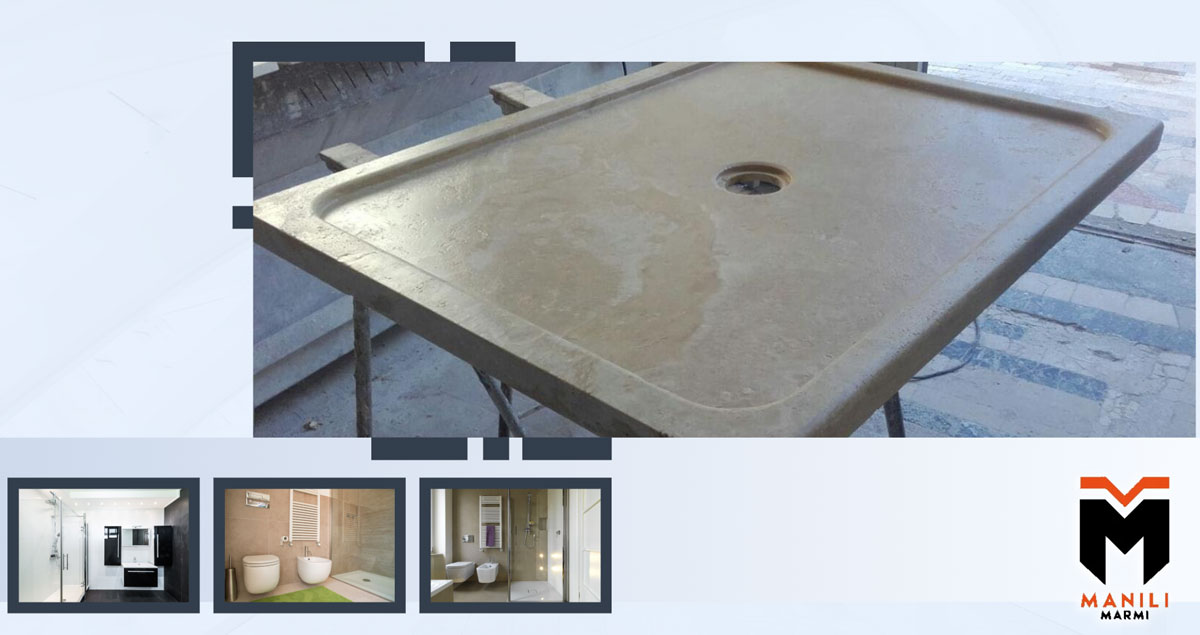 realizzazione piatti doccia a massello o scatolati a terni il bagno su misura in pietra naturale